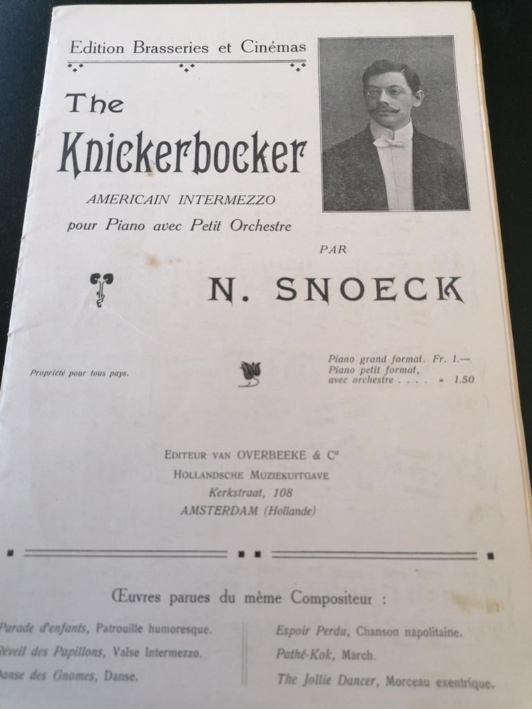 The Knickerbocker voor klein orkest, Ophalen of Verzenden, Artiest of Componist, Orkest