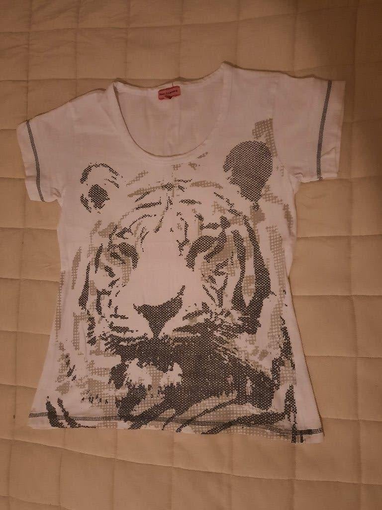 dames T-shirt maat L ( art. Z58-2 ), Wit, Maat 42/44 (L), Nieuw, Ophalen of Verzenden