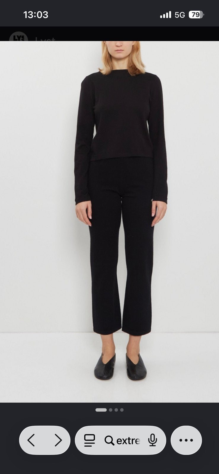 Extreme Cashmere N 461 Wander broek S, Ophalen, Zo goed als nieuw, Zwart
