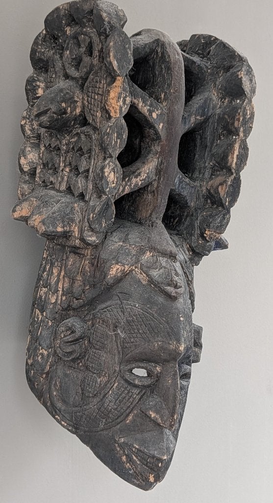 Nigeria Igbo masker, Hout, Afrika, Masker, Handgemaakt