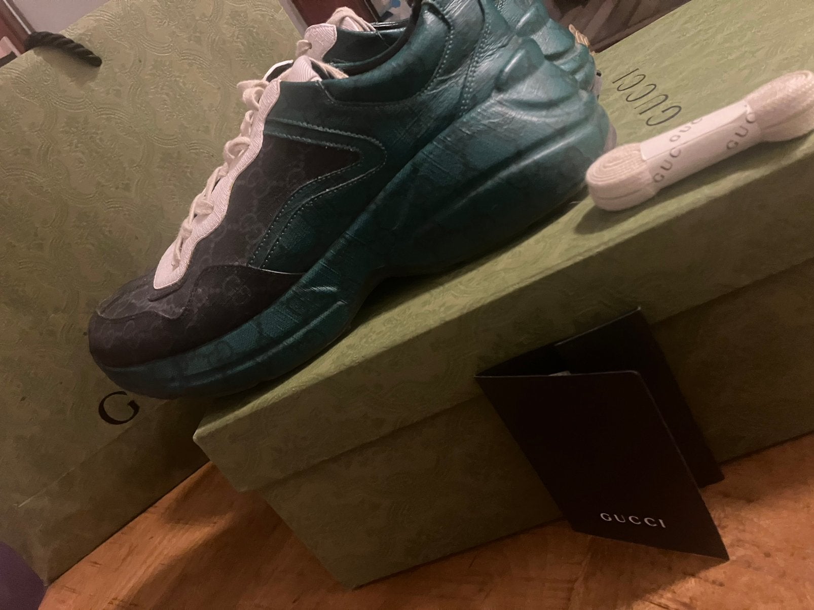 Gucci rhyton groen officieel, Ophalen, Zo goed als nieuw, Overige kleuren