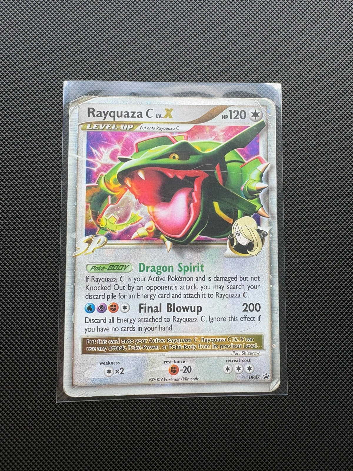 Rayquaza C Lv. X DP47 Black Star Promo, Ophalen of Verzenden, Gebruikt, Losse kaart
