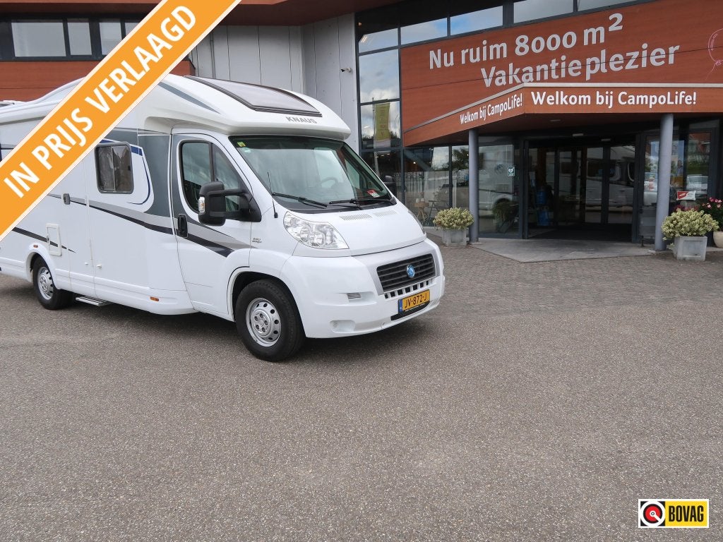 Knaus Sky Wave 700 MEG MET AUTOM. LEVELSYSTEEM, Caravans en Kamperen, Fiat, Verwarmde buitenspiegels, ABS, L-zit