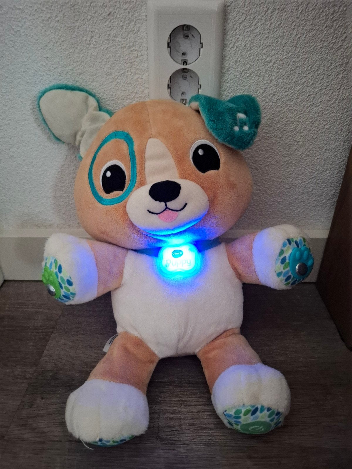 VTech Interactieve Knuffelpuppy, Overige merken, Overige karakters, Interactief, Zo goed als nieuw