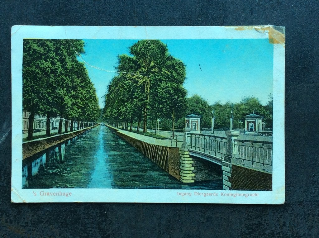 ‘s-Gravenhage, Ingang Diergaarde Koninginnegracht, Ophalen of Verzenden, 1920 tot 1940, Gelopen, Zuid-Holland