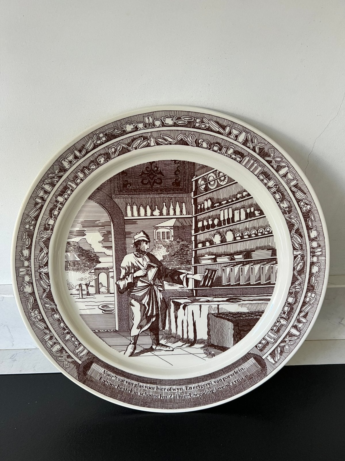 Bord Villeroy & Boch voor Hogerhus & Smit B.V. Breda., Ophalen of Verzenden
