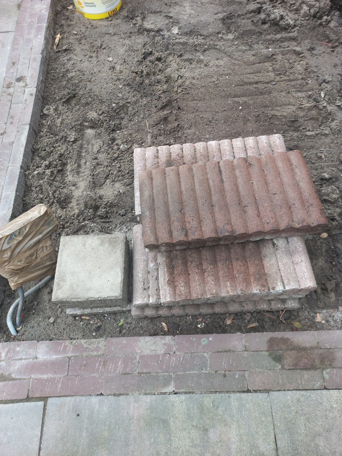 betonband rood 7 stuks 50x  25 cmhoog, Ophalen, Beton, Minder dan 5 m², Overige typen