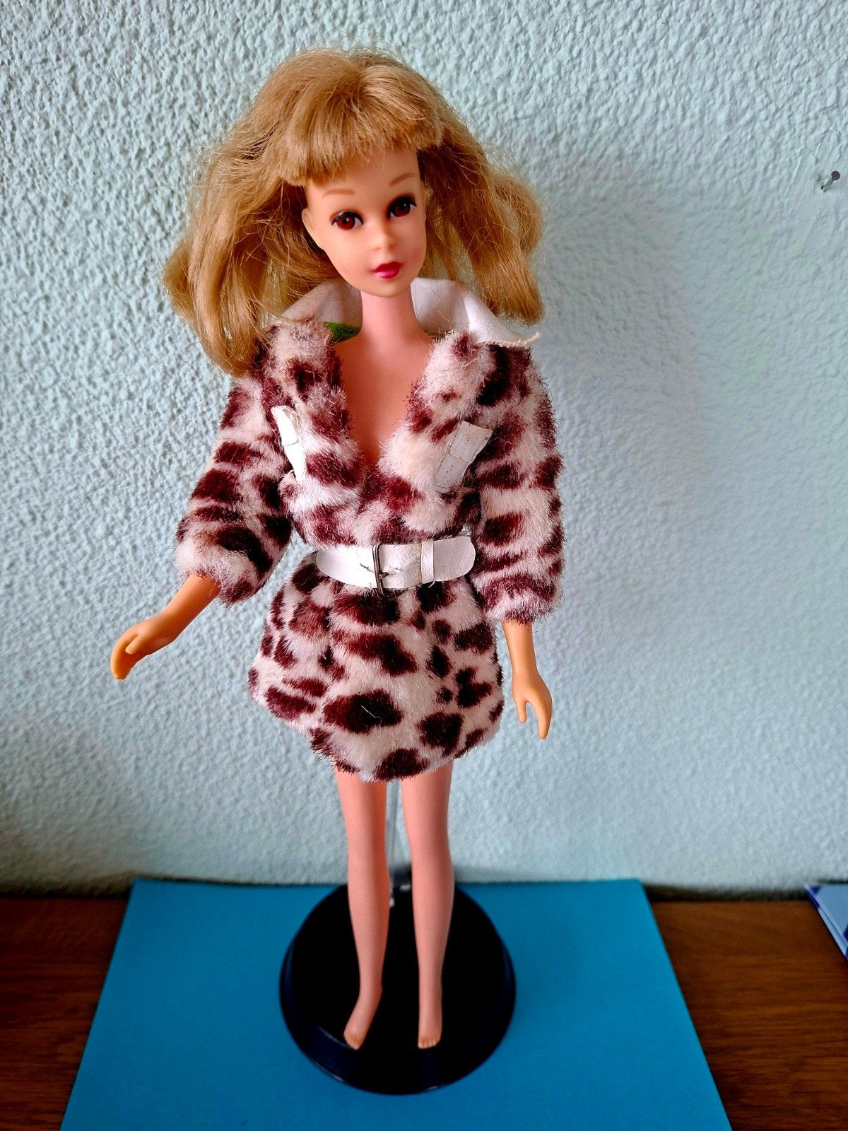Barbie vintage Francie fashion Bontjasje 60s Mattel, Ophalen of Verzenden, Barbie