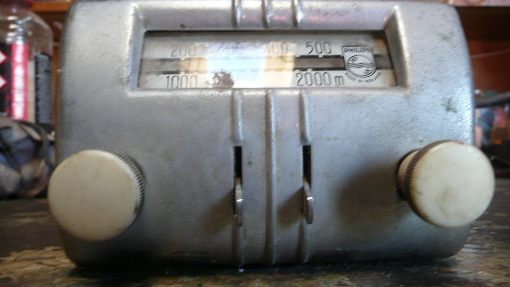 antieke autoradio met radiobuizen, Ophalen of Verzenden, Buis of Buizen