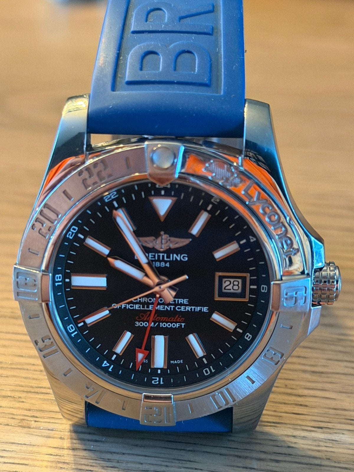 Breitling Avenger GMT, Staal, Verzenden, Breitling, Polshorloge