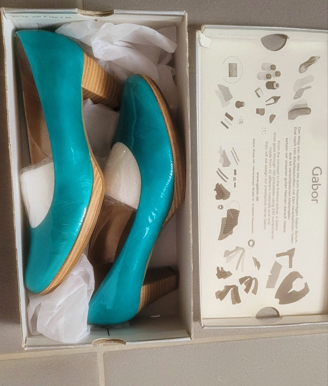Gabor turquoise pumps - Maat 39, Kleding | Dames, Pumps, Overige kleuren, Gabor, Nieuw
