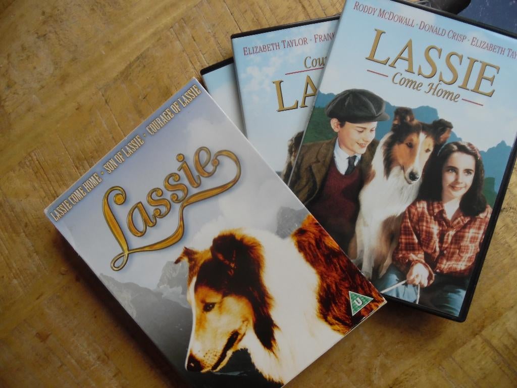 CLASSIC BOX DRAMA FAMILIE FILMS - LASSIE - 3 FILMS, Alle leeftijden, Ophalen of Verzenden, Gebruikt, Overige gebieden