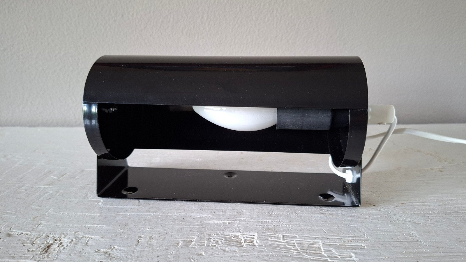 Vintage IKEA LOD Wandlamp V413 - Zwart - Jaren 80 Design, Antiek en Kunst, Ophalen of Verzenden