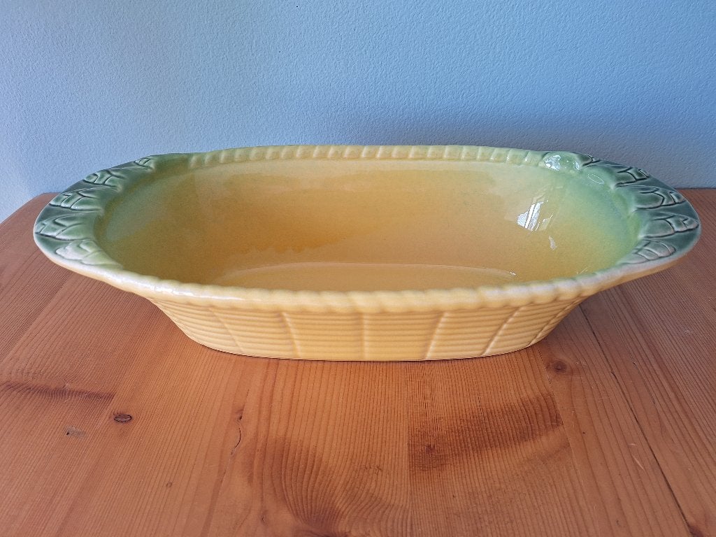 Grote, Franse brocante ovenschaal, Ophalen of Verzenden