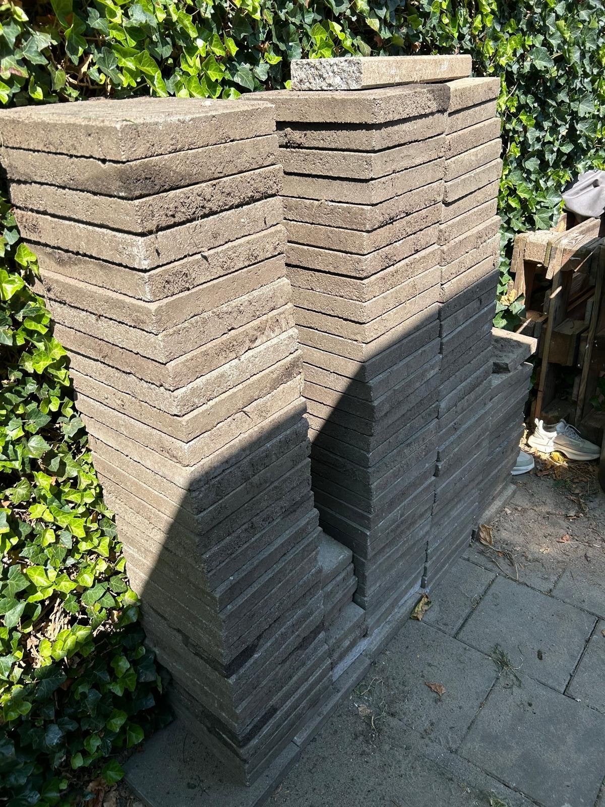 Betonnen terrastegels 30x30 cm, Tuin en Terras, Gebruikt, Ophalen of Verzenden, 10 m² of meer, Beton