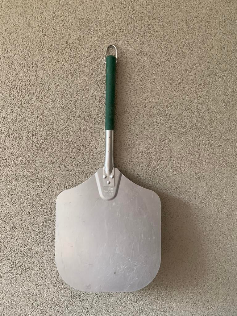 Big green egg Pizza schep, Ophalen of Verzenden, Zo goed als nieuw, Rvs of Chroom