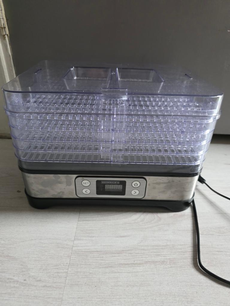 Heinrich's voedseldroger / dehydrator, Ophalen, Overige typen, Kunststof, Zilver