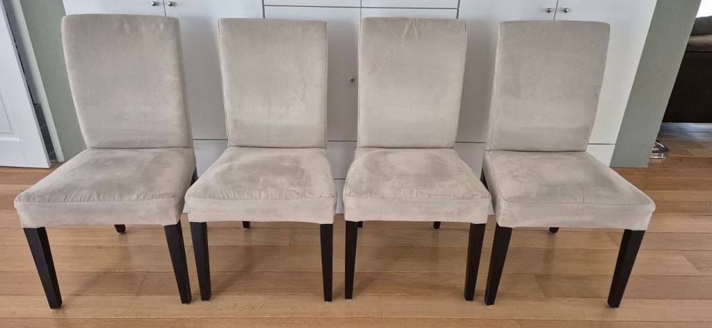 Ikea Henriksdal  4 stuks beige (wasbare) hoezen, Huis en Inrichting, Ophalen, Gebruikt, Overige kleuren, Vier