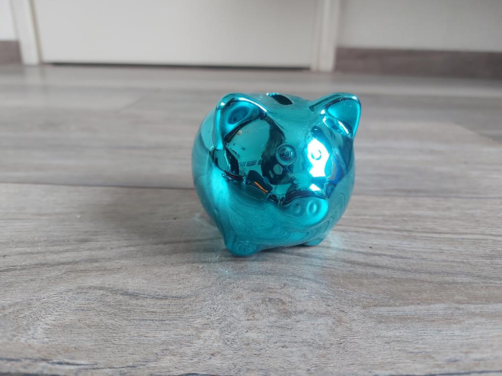 Klein spaarvarkentje Spaarpot, Ophalen of Verzenden, Gebruikt, Overige materialen, Dier