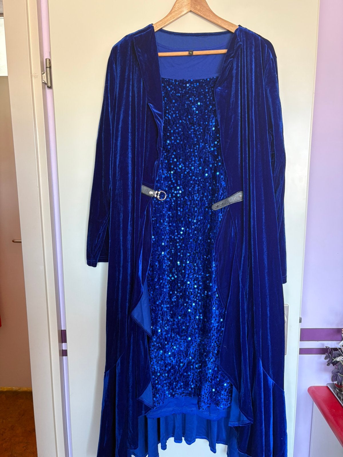 Glitterjurk, Kleding | Dames, Ophalen, Zo goed als nieuw, Maat 46/48 (XL) of groter, Carnaval