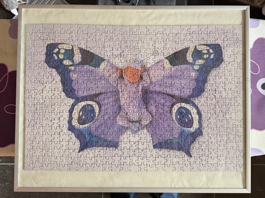 Fotolijst met puzzel van Anne Geddes, Ophalen of Verzenden, 500 t/m 1500 stukjes, Gebruikt, Legpuzzel