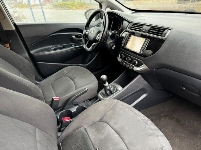 Kia Rio 1.2 CVVT 5deurs DynamicLine Airco,Navigatie,Camera M, Auto's, 1027 kg, 4 cilinders, Zwart, Origineel Nederlands