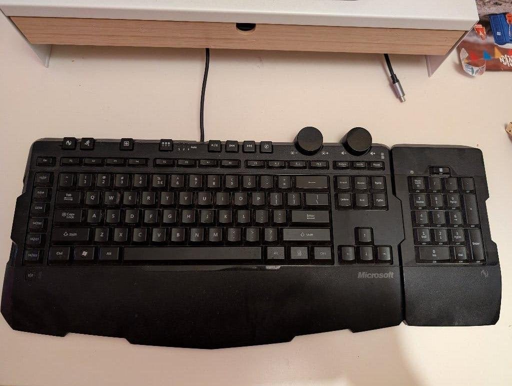 Microsoft Sidewinder X6 Toetsenbord, Ophalen, Gebruikt, Qwerty, Multimediatoetsen