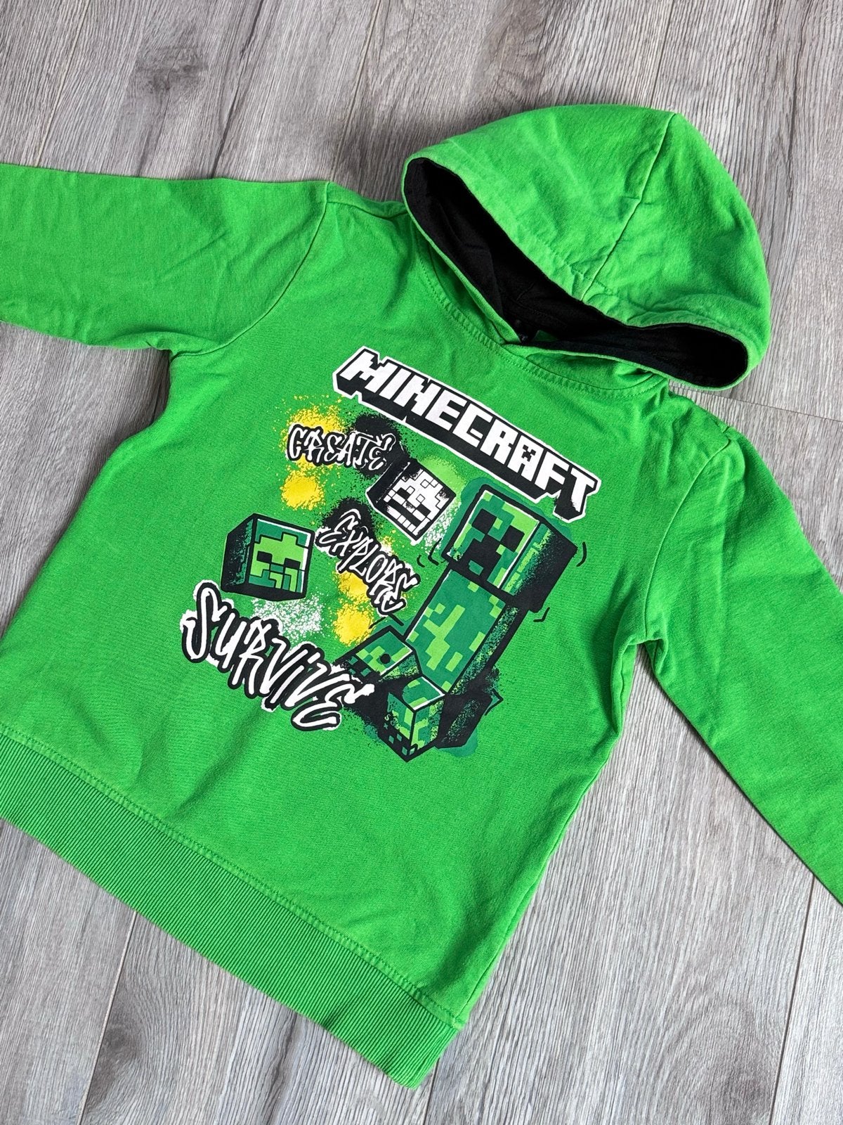Minecraft sweatshirt  5-6 jaar, Ophalen of Verzenden, Zo goed als nieuw, Jongen of Meisje, Trui of Vest