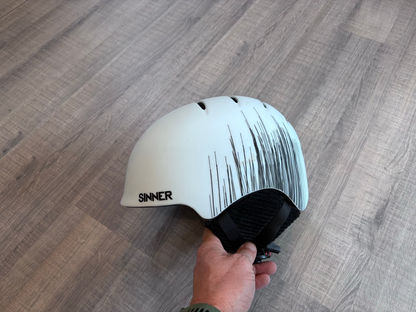 Sinner Skihelm - Wit met Zwarte Details, Overige merken, Overige typen, Ophalen of Verzenden, Zo goed als nieuw