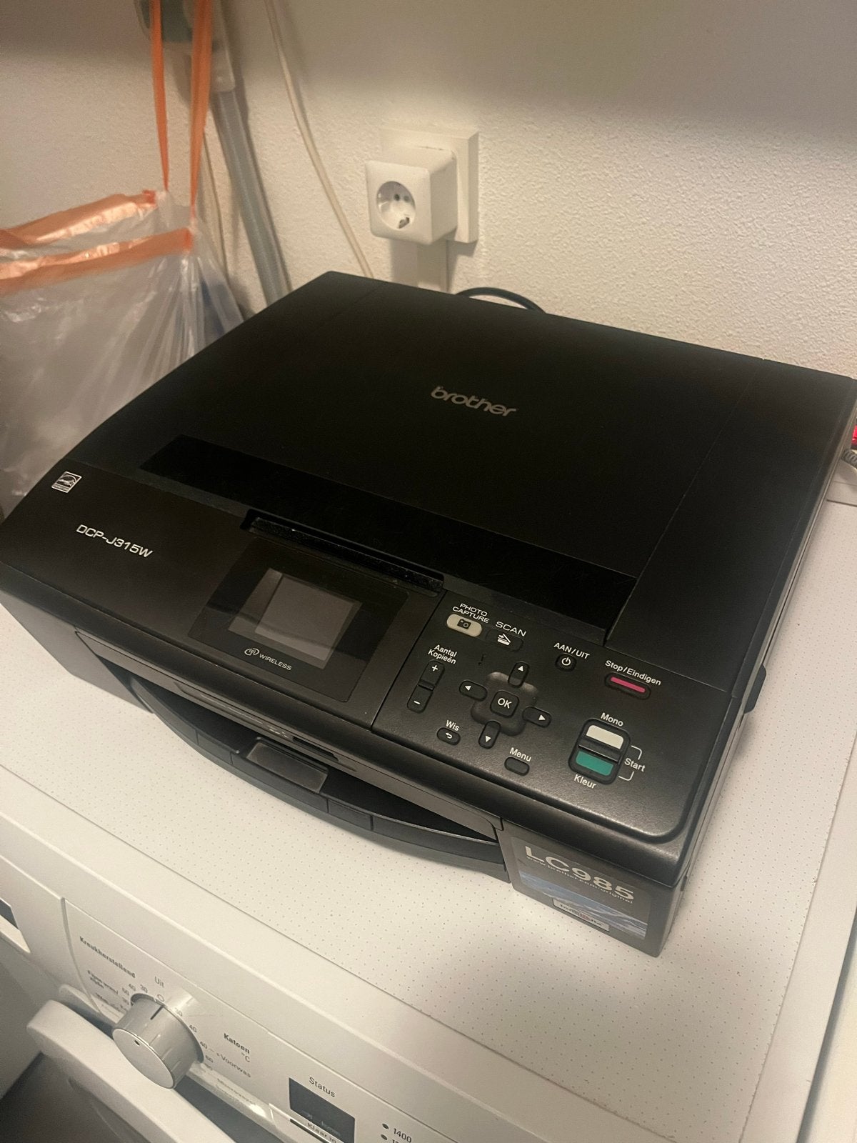 Brother DCP-J315W All-in-one Inkjetprinter, Computers en Software, Kleur printen, Gebruikt, All-in-one, Ophalen of Verzenden