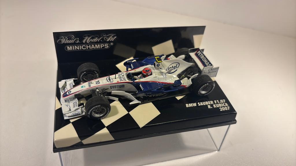 F1 Bmw sauber r.kubica 2007 minichamps 1.43, Auto, Ophalen of Verzenden, MiniChamps, A