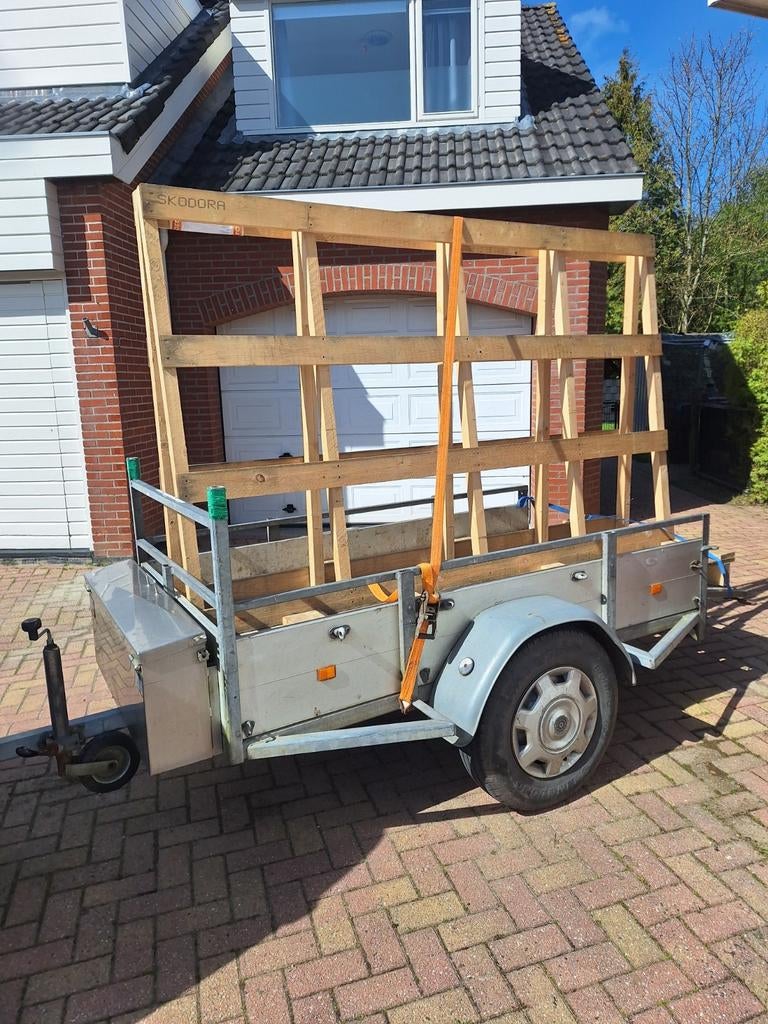 Kozijn bok voor platen of kozijnen, Ophalen of Verzenden, 50 mm of meer, Pallet, Minder dan 200 cm