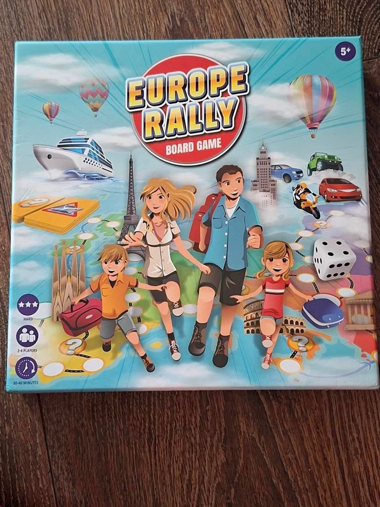Europe Rally Bordspel - Reis door Europa, Hobby en Vrije tijd, Gezelschapsspellen | Bordspellen, Een of twee spelers, Ophalen