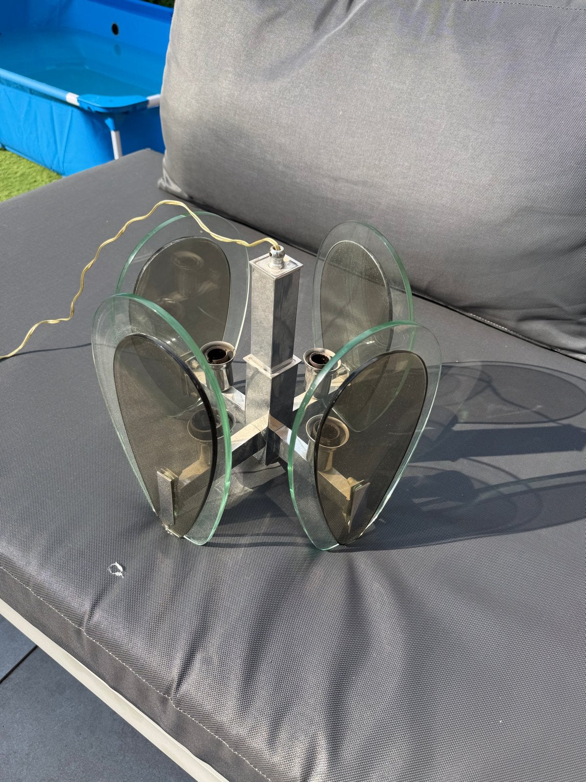 Veca Lampadario Space Age Hanglamp - Glas, Chroom, Ophalen of Verzenden