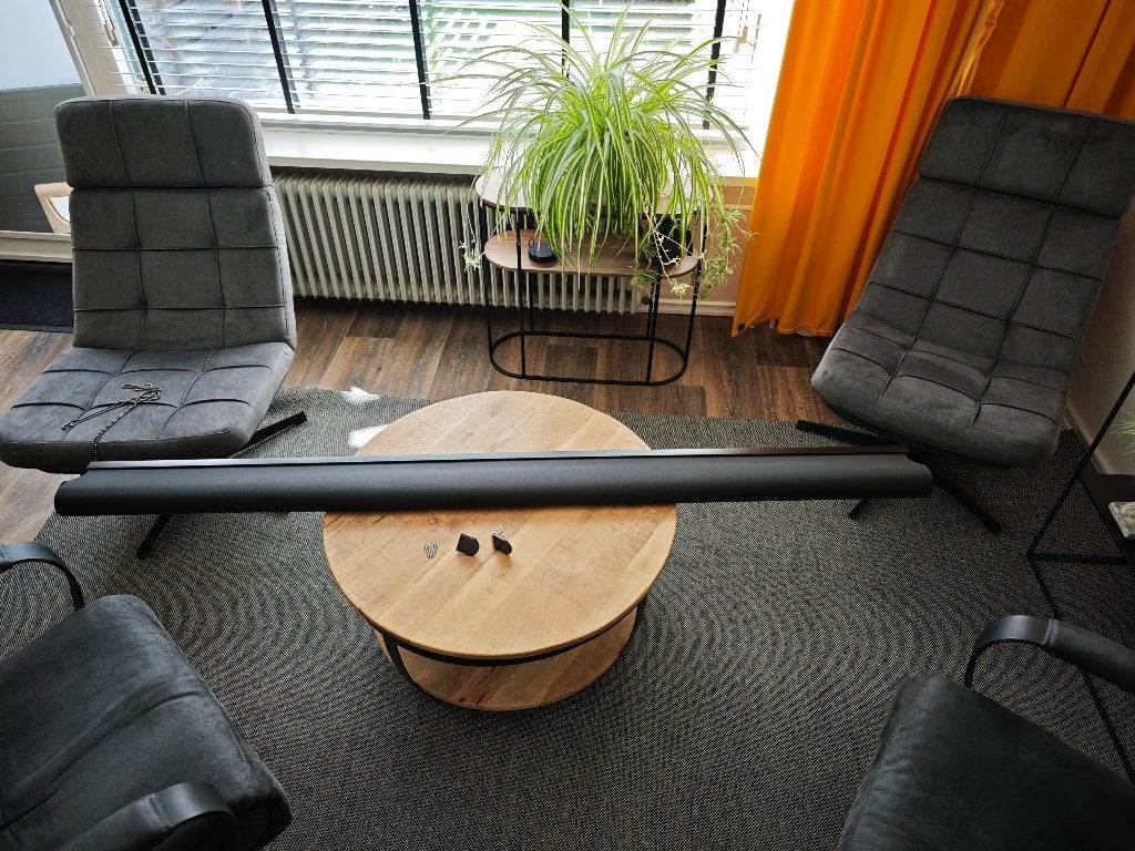 Rolgordijn 200 X 190 zwart, Ophalen, 200 cm, Rolgordijn, 190 cm