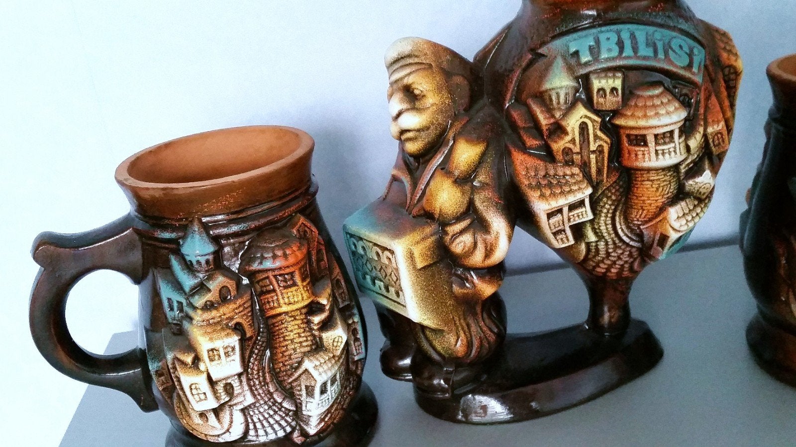 Antieke bijzondere bierset., Ophalen of Verzenden