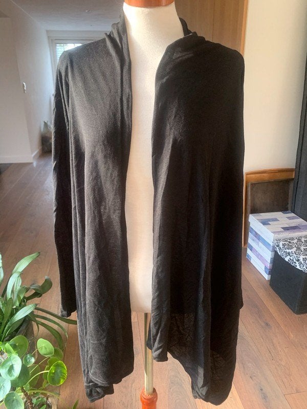Pure 100% tencel zwart los vallend vest M, NIEUW, Maat 38/40 (M), Pure, Zwart, Nieuw