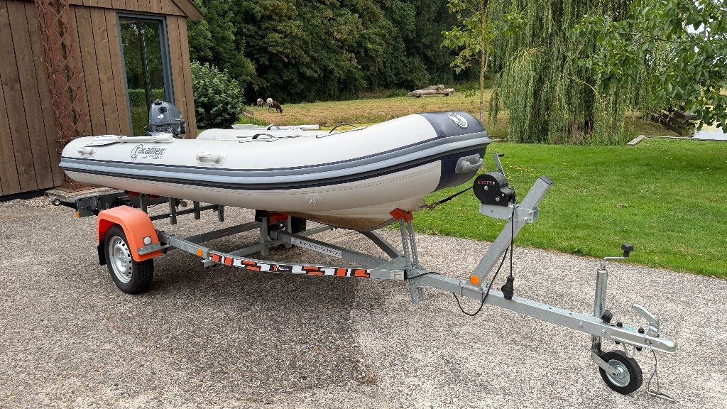 Talamex Silverline 350 rubberboot met trailer en 4 PK Yamaha, Watersport en Boten, Ophalen, Aluminium, Peddels, Gebruikt