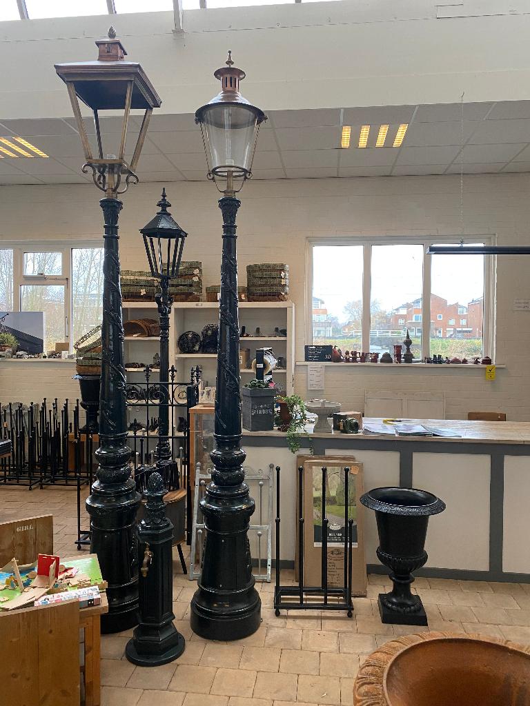 Lantaarn tuin gietijzer buitenlamp oudhollands stad, Tuin en Terras, Ophalen of Verzenden, Nieuw