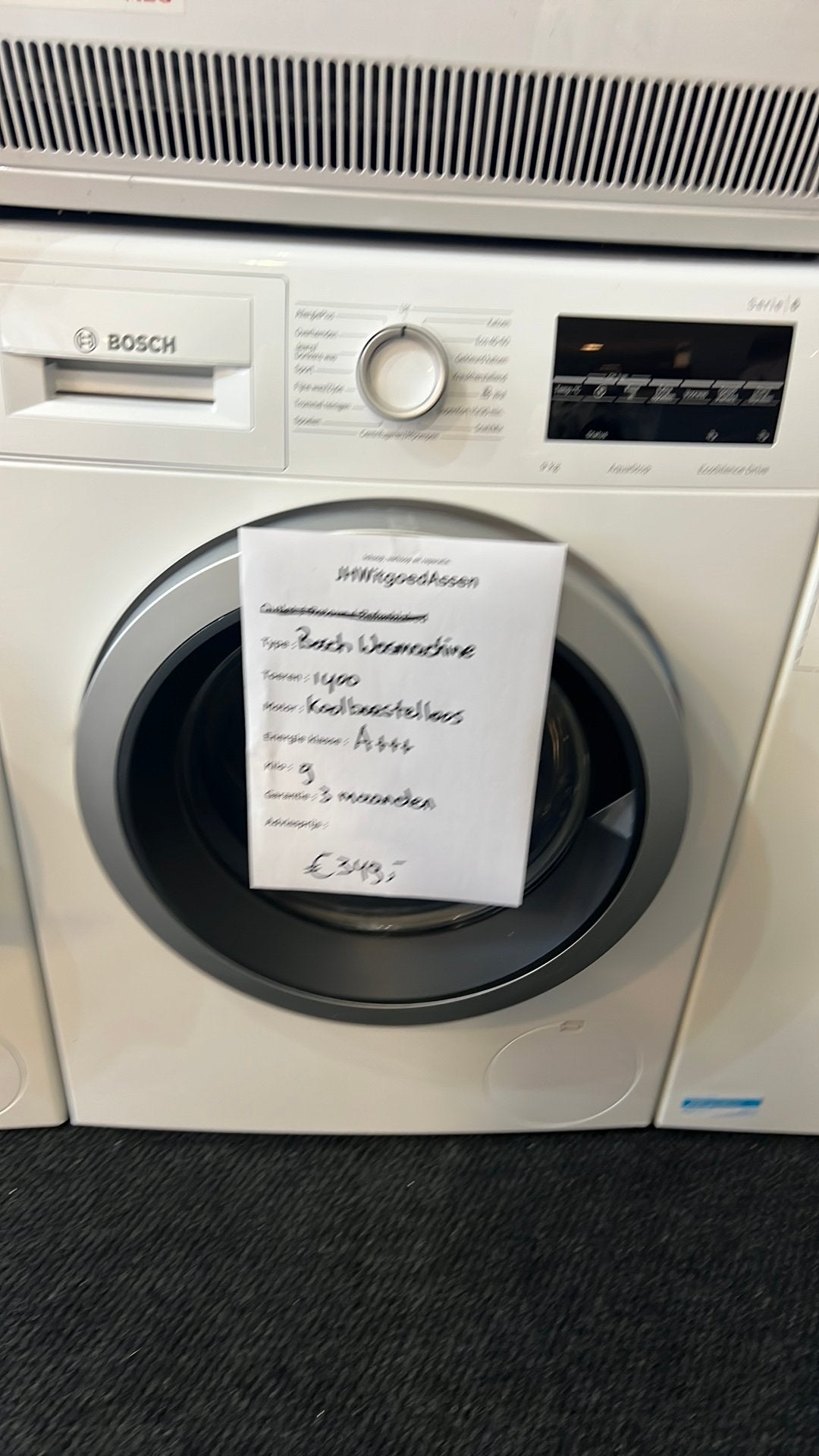 Bosch Wasmachine 9kg A+++-30% EcoSilence Drive, Witgoed en Apparatuur, 1200 tot 1600 toeren, Minder dan 85 cm, 8 tot 10 kg, Ophalen of Verzenden