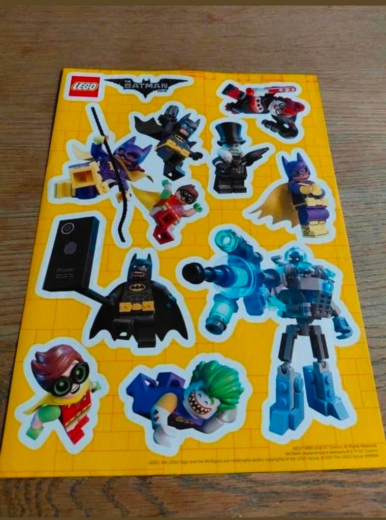 The LEGO Batman Movie stickervel. 2017., Hobby en Vrije tijd, Stickers en Plaatjes, Ophalen of Verzenden, Nieuw, Meerdere stickers