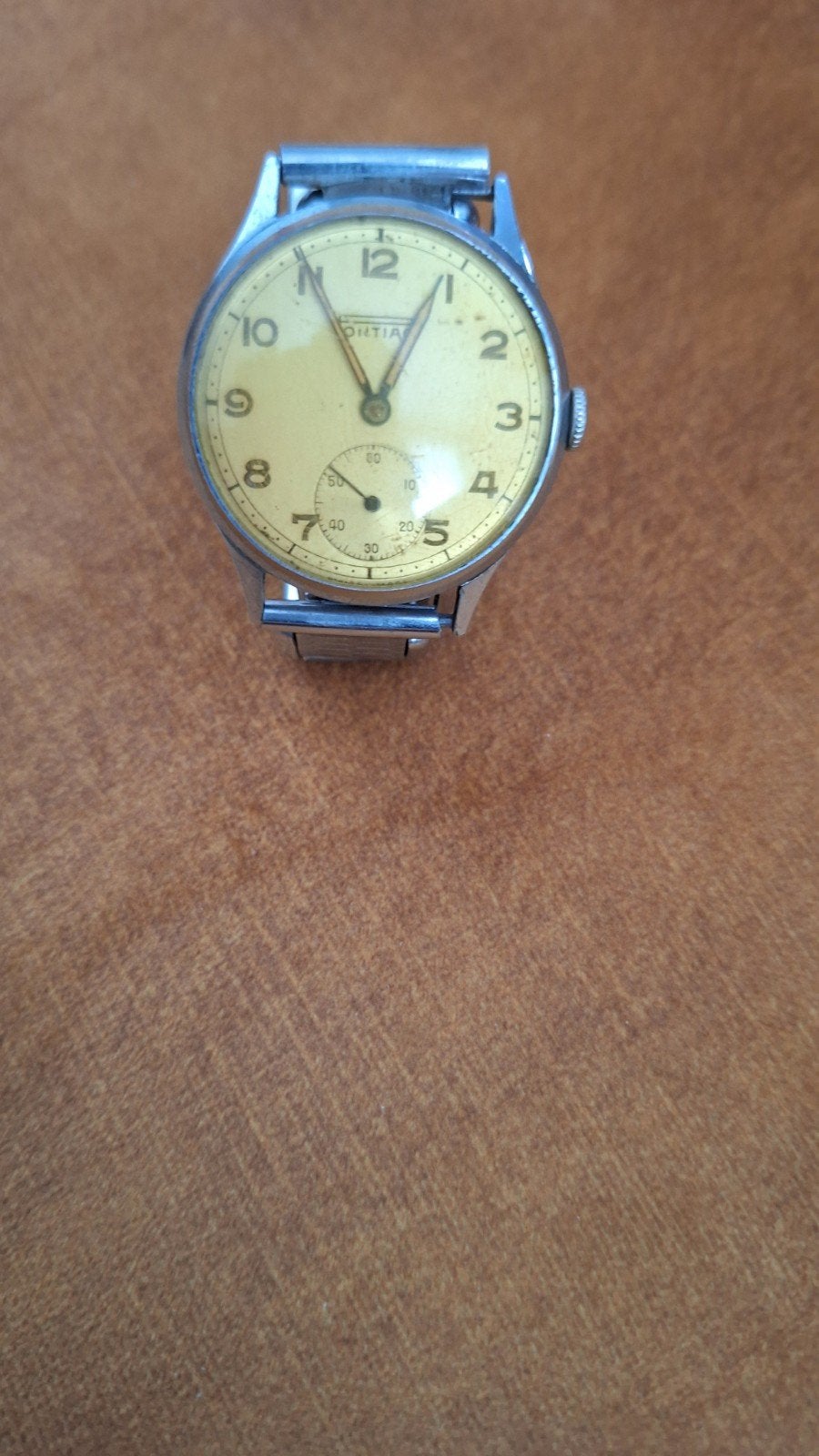 Pontiac oud Herenhorloge, Verzenden, Gebruikt, Staal, Overige merken