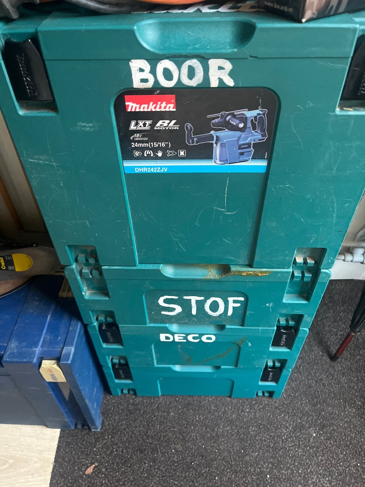 Makita DHR242ZJV M-Box (geen machines), Ophalen of Verzenden, Gebruikt, Overige typen