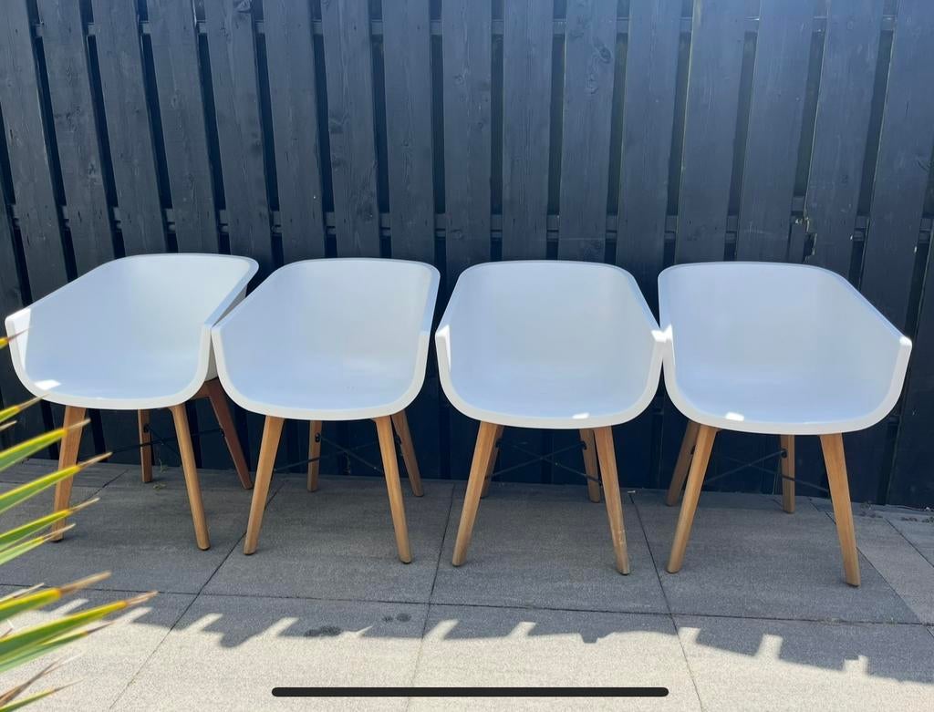 Hartman tuinstoelen 4X, Ophalen, 4 zitplaatsen, Kunststof, Gebruikt