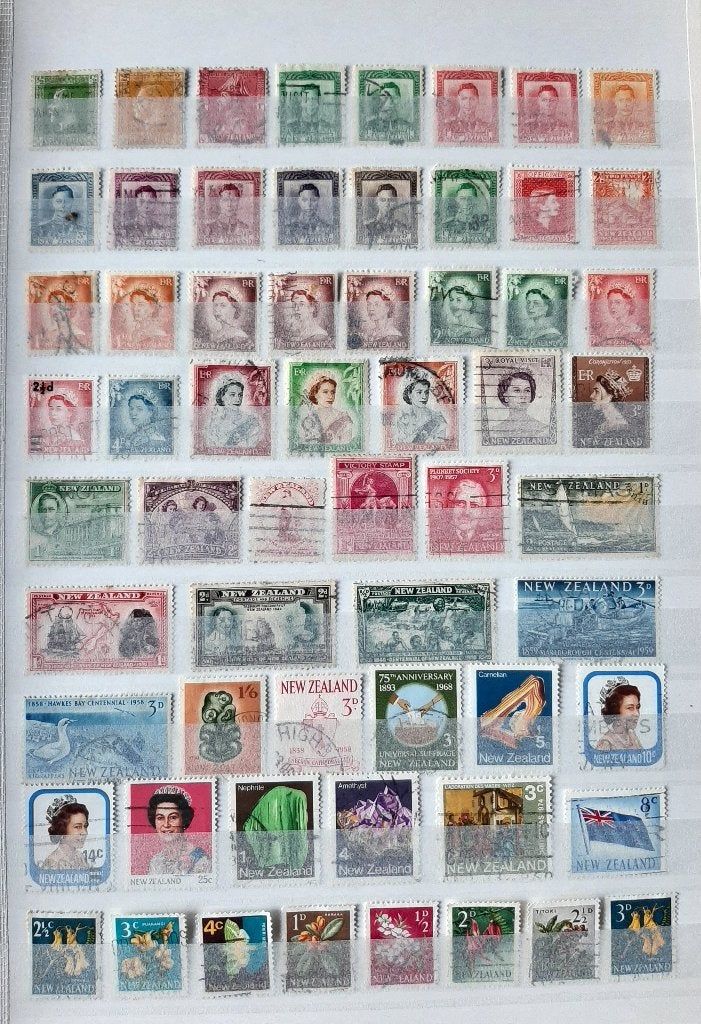 Verzameling Klassieke Postzegels Nieuw-Zeeland Nr. 3 Gest, Ophalen, Gestempeld