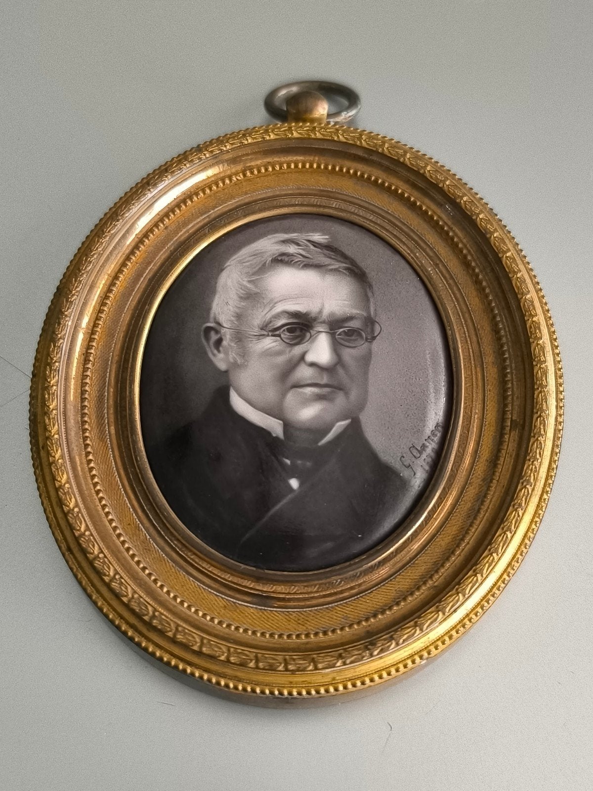 Antiek portret miniatuur van Adolphe Thiers Frankrijk, Antiek en Kunst, Kunst | Schilderijen | Klassiek, Ophalen of Verzenden