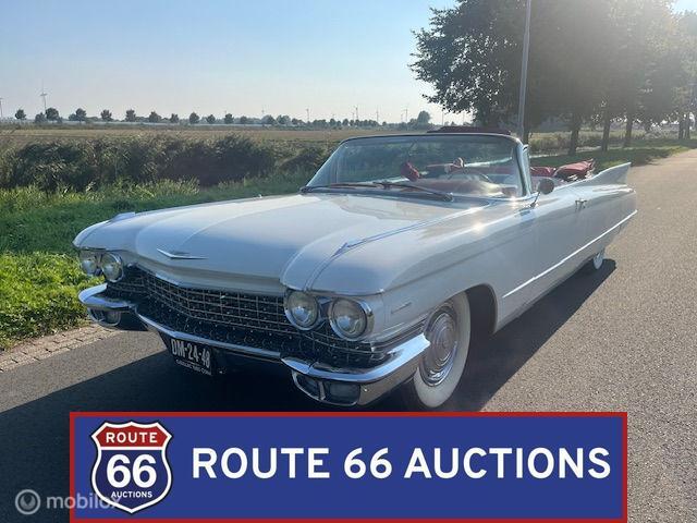 Cadillac Series 62 Cabriolet | 1960 | Route 66 Auctions, Auto's, Oldtimers, Cadillac, Overige carrosserieën, Zwart, Bedrijf