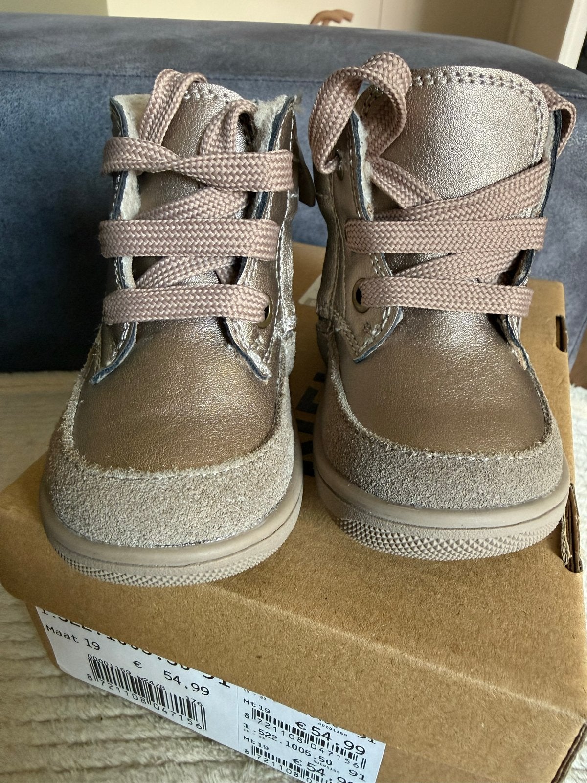 Nelson Kids Veterboots Goud - Maat 19, Meisje, Laarsjes, Nieuw, Ophalen of Verzenden