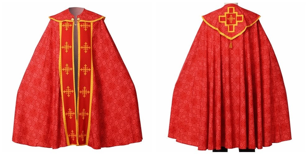 Heren priester uniform (middeleeuwse kerk koorkap kleding), Verzenden, Nieuw, Overige maten, Kleding