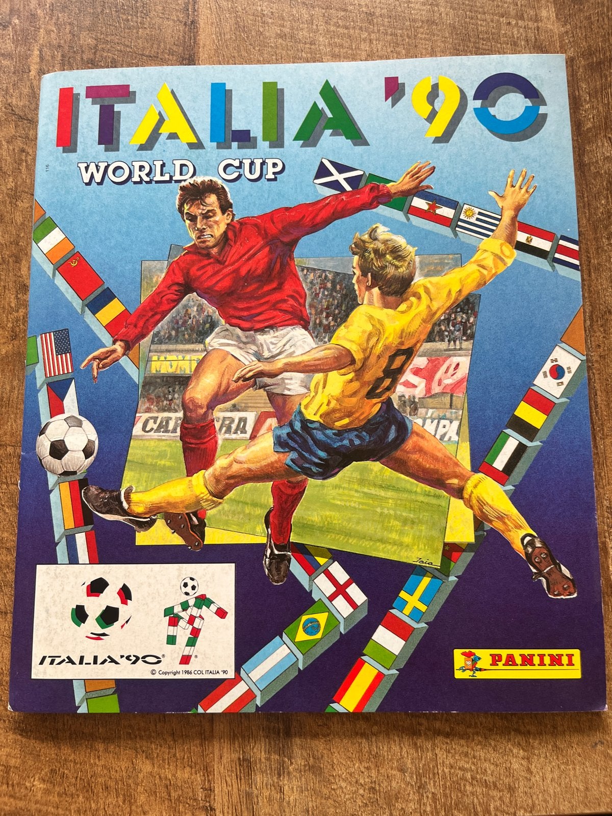 Panini WK 1990 Italië Stickerboek - Compleet Album, Ophalen of Verzenden, Gebruikt, Overige sporten, Boek of Tijdschrift